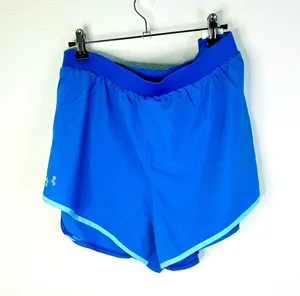 Under Armour Blue Athletic Running Shorts XXL Lined Stretch Waist 3.5” Inseam thumbnail 1
