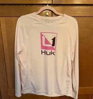 Huk moisture wicking shirt Pink Size L thumbnail 1