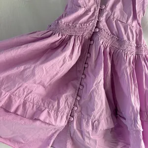 NWT Free People Sail away tunic tiered ruffle dress lilac purple small thumbnail 5