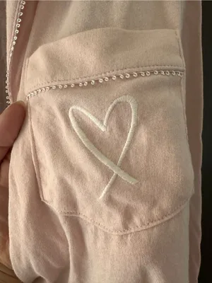 Victoria’s Secret medium pink pajama long sleeve top thumbnail 3