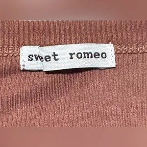 Sweet Romeo Brown Ribbed Tank Size XS NWT‎ thumbnail 4