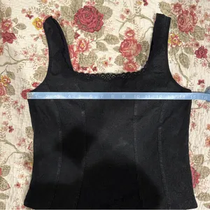 Vintage Floral Black Sweetheart Tank Top thumbnail 4