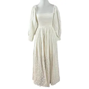 Free People Ethereal Dainty Perfect Storm Midi Dress Ivory Cream Large Cottage thumbnail 8