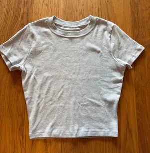 Hollister Light Blue Baby Tee thumbnail 1