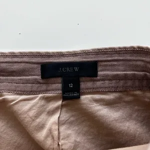 J. Crew beige khaki cotton Lace up midi skirt safari size 12 thumbnail 3