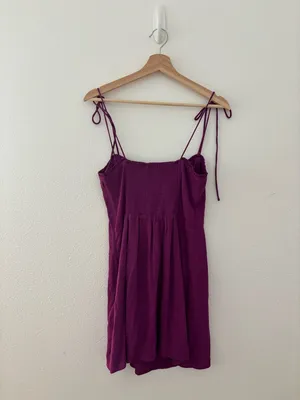 Aritzia Wilfred Genoa fable mini dress in purple thumbnail 2