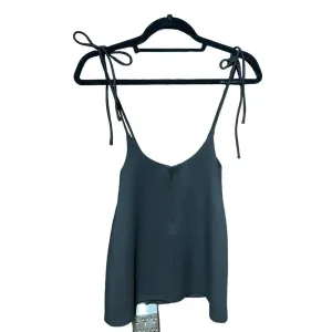 Tiger Mist Black Spaghetti Tie Strap Swing Tank Top‎ Size XS thumbnail 5