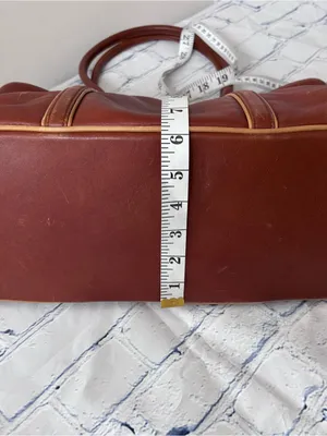Vintage Coach Hamptons Leather Tote Bag 7515 Chestnut Brown Business Carryall thumbnail 15