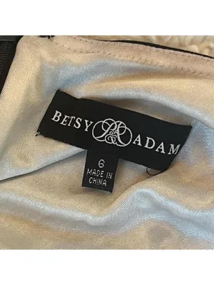 Vintage Y2K Betsy & Adam Beaded Evening Gown Size 6 🖤 thumbnail 7