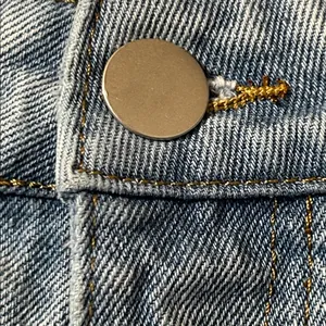 DISSH Light Blue Frayed Jean Shorts Size 12 thumbnail 6
