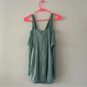 Oh Polly Clementine Cold Shoulder Mini Dress in Teal Size 2 NWT thumbnail 4