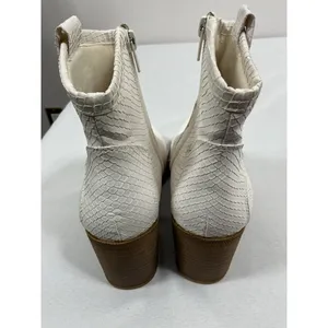 Womans Dirty Laundry Western Style Ankle Boots 7.5 M Eu 38 Side Zip Block Heel thumbnail 6