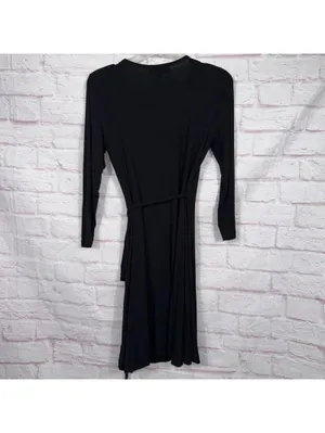Lulus Black Wrap Dress - Size S thumbnail 6