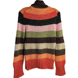 Anthropologie Laurie‎ B. Stripe Women's Mohair Wool Blend Striped Sweater Size M thumbnail 8