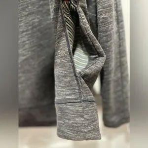 Lululemon Exhalation Pullover II in Heather Marled Black Size 12 thumbnail 7
