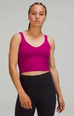 Lululemon Align Tank Top in Magenta Purple Size 6 Athleisure Buttery Soft Crop thumbnail 1