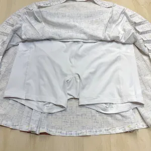 NWT‎ Calia 14" Side Pleat Golf Skort Size S Cross Thatch Cool White UPF 50+ thumbnail 5