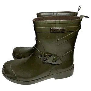 Coach Women’s Size 9 Fatigue Army Green Lester Shiny Rubber Rain Water Boots thumbnail 5