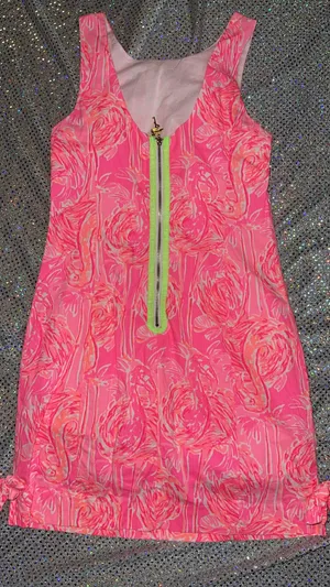 Lilly Pulitzer Dress Shift Mila Pink Flamingo thumbnail 4