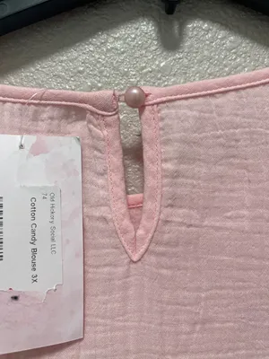 Cotton Candy Women’s Ruffle Sleeve Blouse Pink Size undefined thumbnail 5