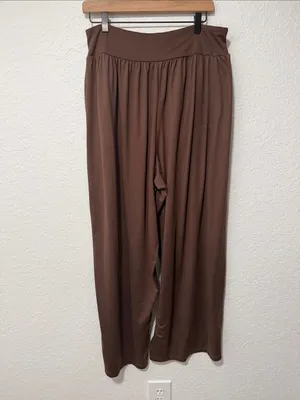 TORRID Wide Leg Brown Lounge Pants Size 1X thumbnail 4