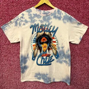 Motley Crue Girls Girls Girls Animated Heavy Metal Tie Dye L thumbnail 1