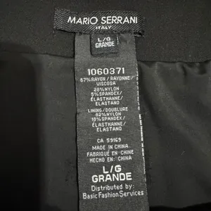MARIO SERRANI Italy Women Black High Waist A Line Career Goth Skirt L Whimsigoth thumbnail 8