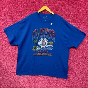 Clipper Nation LA Basketall West Coast NBA T-shirt Size 2XL thumbnail 1