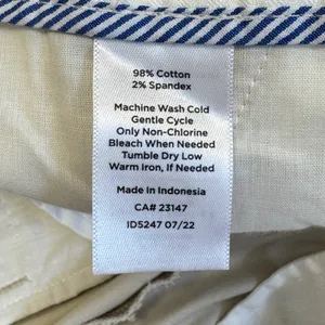 Talbots The Perfect Chino‎ Curvy Pants Women's 16 Tan Beige Straight Leg Cotton thumbnail 7
