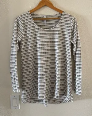 Striped Tunic top Lularoe Size‎ Medium thumbnail 1