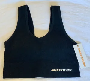 Skechers Black Sports Bra thumbnail 1