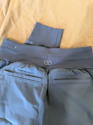 Calia by Carrie Navy Blue Cuffed Cargo Joggers thumbnail 2