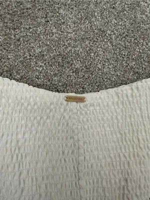 Hollister White/Off White Textured Women's Swim Bottoms thumbnail 5