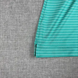 Nike Golf Polo Shirt Womens Medium Green Striped‎ Dri-FIT Quicken Loans National thumbnail 4