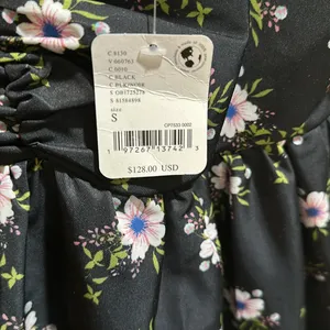 NWT Free People size small in A Bubble Mini Dress in Black thumbnail 6