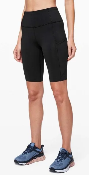 Lululemon 6 Fast And Free Short 10" in Black thumbnail 1