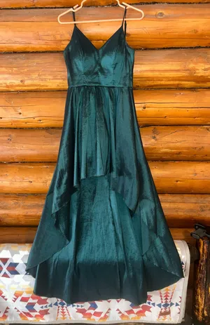 B-smart Emerald Metallic Green Formal Dress thumbnail 1