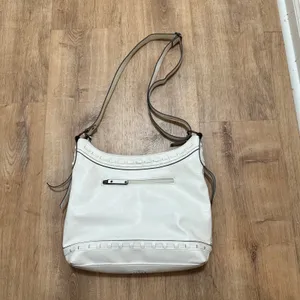 B.O.C. Born‎ Concept | White Woven Straw Mixed Media Cream Boho Crossbody Bag thumbnail 5