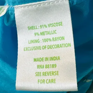 Lilly Pulitzer CeeCee Turquoise Oasis Metallic Off-Shoulder Blouse Shirt Top thumbnail 10