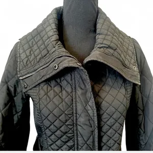 Burberry Black Quilted belted trench coat size 4 thumbnail 4