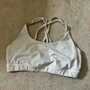 White lululemon energy bra thumbnail 1