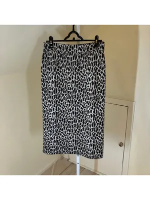 Loft NWT Women's Knit Midi Cheetah Print Pencil Skirt Size M thumbnail 3