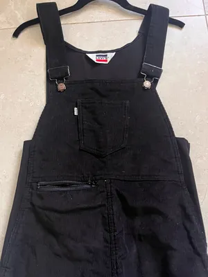 Vintage Levis ski overalls corduroy pants womens 12 thumbnail 4