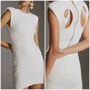 New Anthro Sabina Musayev Bamboo Cut Out Mini Dress Size XL thumbnail 3