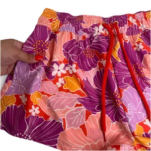 Roxy Bell Bottom Blooms No Bad Waves‎ Board Shorts Womens Small Floral NWT thumbnail 6
