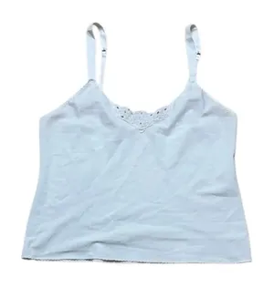 Vintage Vanity Fair White Camisole with Embroidery Size 38 / 44 Large thumbnail 1