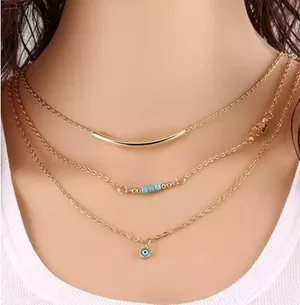 New Fashion Unique Charming Tone Neckles gold color thumbnail 1