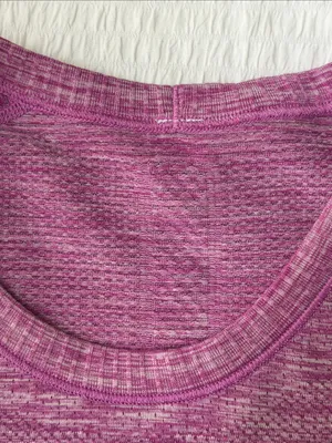 Lululemon Swiftly Tech Short Sleeve Crew Heathered Purple / Magenta Mix Size 6 thumbnail 9