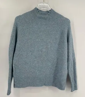 J crew light blue‎ wool blend mock neck sweater size xxs thumbnail 1