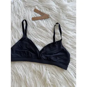 Skims Fits Everybody Crossover Bralette Onyx Size Medium thumbnail 4
